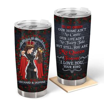 Ain't No Castle Sugar Skull Custom Tumbler - Couples Gift - Thegiftio UK