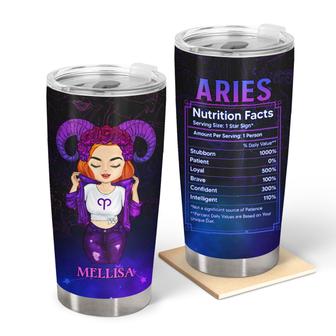Chibi Zodiac Nutrition Facts Custom Tumbler - Gift for Women - Thegiftio UK