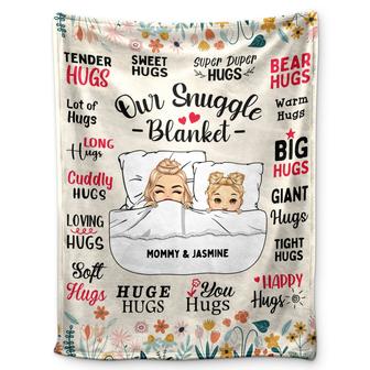 Mother Hug Blanket - Gift For Mother - Personalized Fleece Blanket, Sherpa Blanket - Thegiftio UK