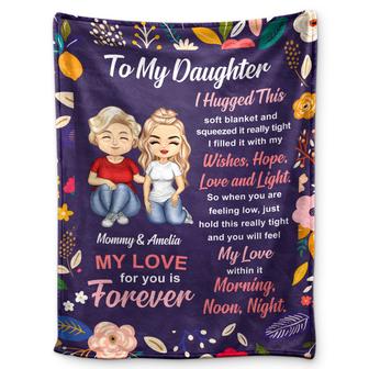 To My Daughter - Gift For Daughter - Personalized Fleece Blanket, Sherpa Blanket - Thegiftio UK