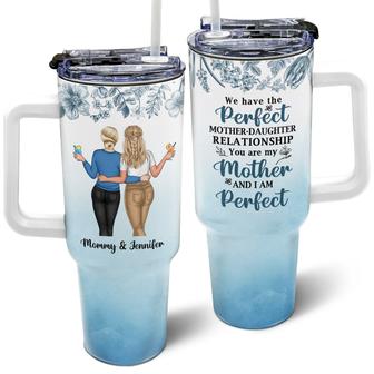 Perfect Mother Daughter Relationship Custom Tumbler - Gift - Thegiftio UK