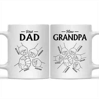 First Dad Now Grandpa Personalized Mug - Gift for Grandpa - Thegiftio UK
