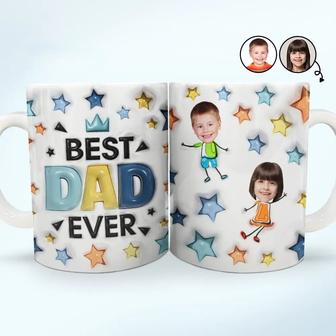 Custom Photo Best Dad Grandpa Ever Mug - Gift for Dad - Thegiftio UK