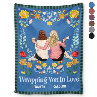 Wraping You In Love - Personalized Fleece Blanket, Sherpa Blanket - Thegiftio UK