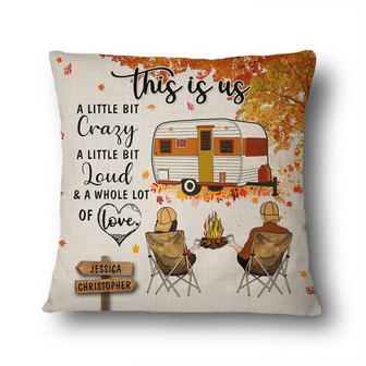 Fall Camping Couple This Is Us Custom Pillow - Couple Gift - Thegiftio UK