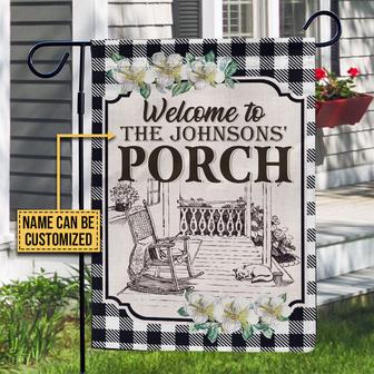 Farmhouse Porch Welcome Custom Flag - Gift for Home - Thegiftio UK