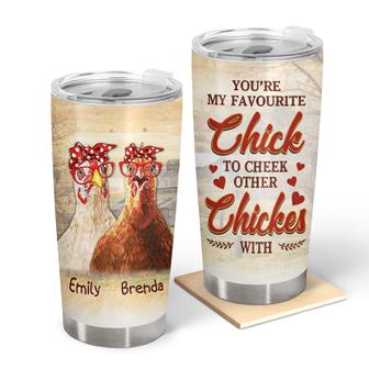 Favorite Chick Chicken Best Friends Custom Tumbler - Gift - Thegiftio UK