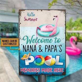 Flamingo Memories Are Made Custom Metal Sign - Gift for All - Thegiftio UK