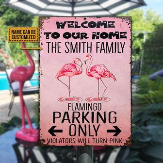 Flamingo Will Turn Pink Custom Metal Sign - Gift for Friends - Thegiftio UK