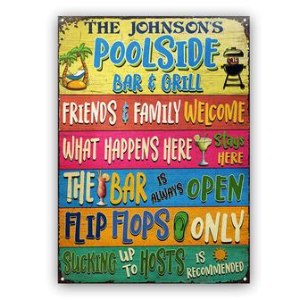 Flip Flops Only Personalized Metal Sign - Pool Lovers Gift - Thegiftio UK