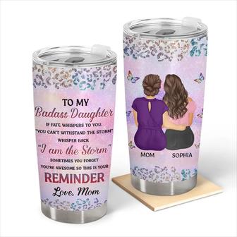 From Mom To Badass Daughter Custom Tumbler - Gift for Her - Thegiftio UK