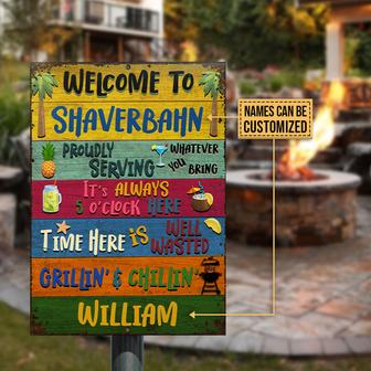 Grilling Welcome Custom Metal Sign - Gift for BBQ Lovers - Thegiftio UK