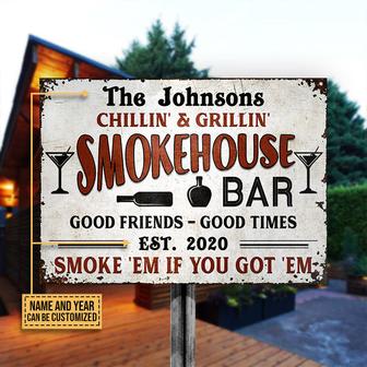 Smoke 'Em If You Got 'Em Custom Metal Sign - BBQ Lovers Gift - Thegiftio UK