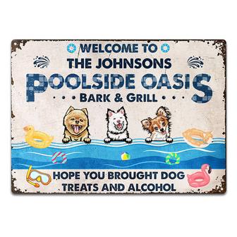 Dog Lovers Poolside Bar Hope You Brought Dog Treats Custom - Thegiftio UK