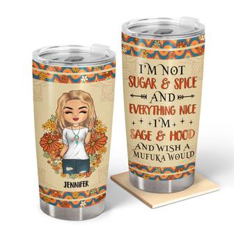 Chibi Hippie I'm Not Sugar & Spice Custom Tumbler - Gift - Thegiftio UK