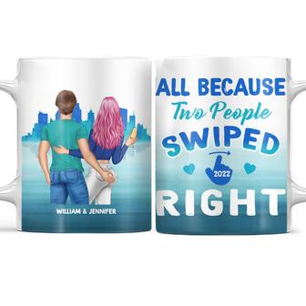 Swiped Right Personalized Edge-to-Edge Mug - Thegiftio UK