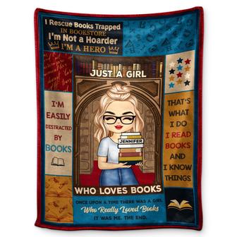 I'm Not A Hoarder - Gift For Book Lovers - Personalized Custom Fleece Blanket - Thegiftio UK