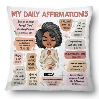 My Daily Affirmation Custom Pillow - Gift for Women - Thegiftio UK