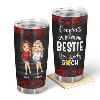 Chibi Congrats On Being My Bestie Personalized Tumbler - Thegiftio UK