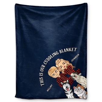 This Is Our Cuddling Blanket - Gift For Pet Lovers Couple - Personalized Fleece Blanket - Thegiftio UK