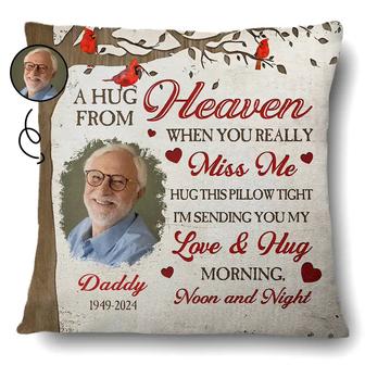 A Hug From Heaven Personalized Pillow - Memorial Gift - Thegiftio UK