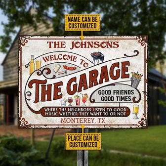 Garage Grilling Red Listen To The Good Music Custom Metal - Thegiftio UK