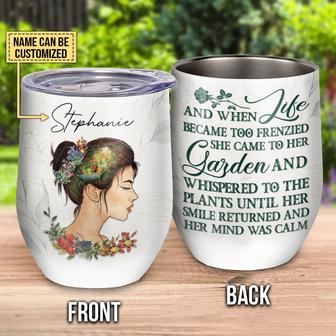 Garden And When Life Personalized Wine Tumbler - Gift - Thegiftio UK