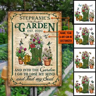 Garden Dictionary Lose My Mind Find My Soul Custom Metal - Thegiftio UK