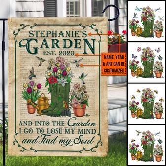 Lose My Mind Find My Soul Custom Flag - Garden Lovers Gift - Thegiftio UK