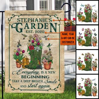 Take A Deep Breath Custom Flag - Gift for Garden Lovers - Thegiftio UK