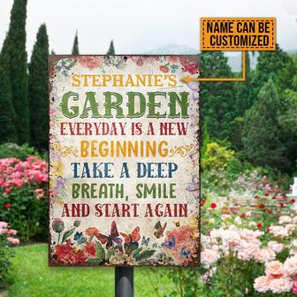 Garden Everyday New Beginning Custom Metal Sign - Gift - Thegiftio UK