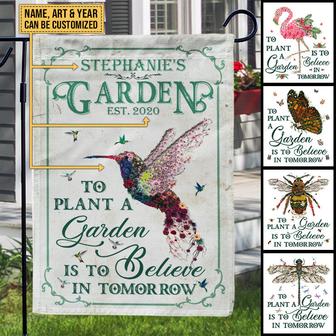 Garden Floral Art Believe In Tomorrow Custom Flag - Gift - Thegiftio UK