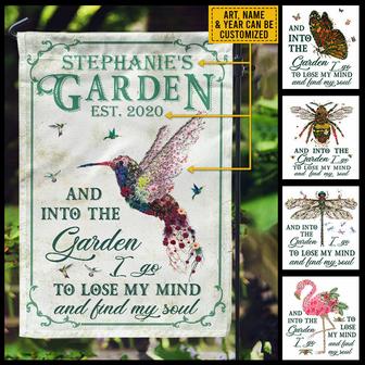 Garden Floral Art Find My Soul Custom Flag - Gift for Dad - Thegiftio UK