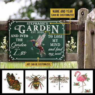 Find My Soul Custom Metal Sign - Gift for Garden Lovers - Thegiftio UK