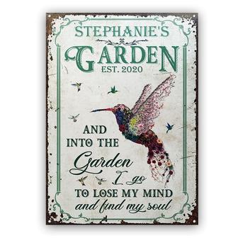 Garden Floral Art Find My Soul Custom Metal Sign - Home Gift - Thegiftio UK