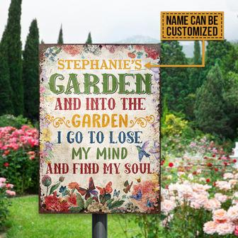 Garden Into The Garden Custom Metal Sign - Garden Gift - Thegiftio UK