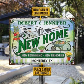 Garden Married Couple Custom Metal Sign - New Home Gift - Thegiftio UK