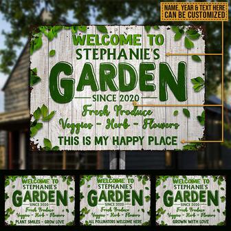 Garden Outdoor Custom Metal Sign - Gift for Gardeners - Thegiftio UK