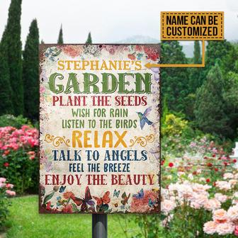 Garden Plant The Seeds Enjoy The Beauty Custom Metal Sign - Thegiftio UK