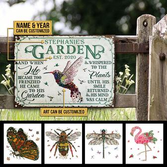 Garden Floral Art When Life He Came Custom Metal Sign - Gift - Thegiftio UK