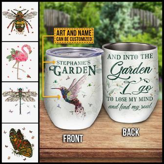 Garden Floral Art Find My Soul Custom Wine Tumbler - Gift - Thegiftio UK