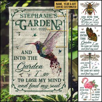 Garden Floral Art Find My Soul Dictionary Custom Flag - Gift - Thegiftio UK