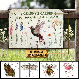 Garden Floral Art Custom Metal Sign - Gift for Gardeners - Thegiftio UK