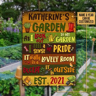 Gardening It Is Outside Custom Metal Sign - Garden Gift - Thegiftio UK
