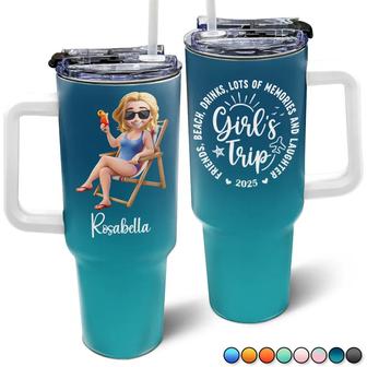 Girls Trip Lot Of Memories Custom Tumbler - Gift for Bestie - Thegiftio UK