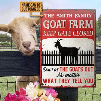 Goat No Matter What Custom Metal Sign - Gift for Farmers - Thegiftio UK
