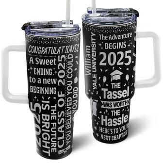 Graduation The Adventure Begins Custom Tumbler - Gift - Thegiftio UK