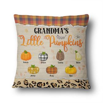 Grandma's Little Pumpkins Personalized Pillow - Thegiftio UK