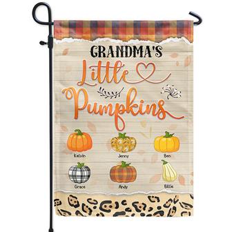 Grandma's Little Pumpkins Personalized Flag - Thegiftio UK