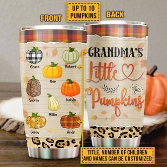 Grandma's Little Pumpkins Custom Tumbler - Gift for Family - Thegiftio UK